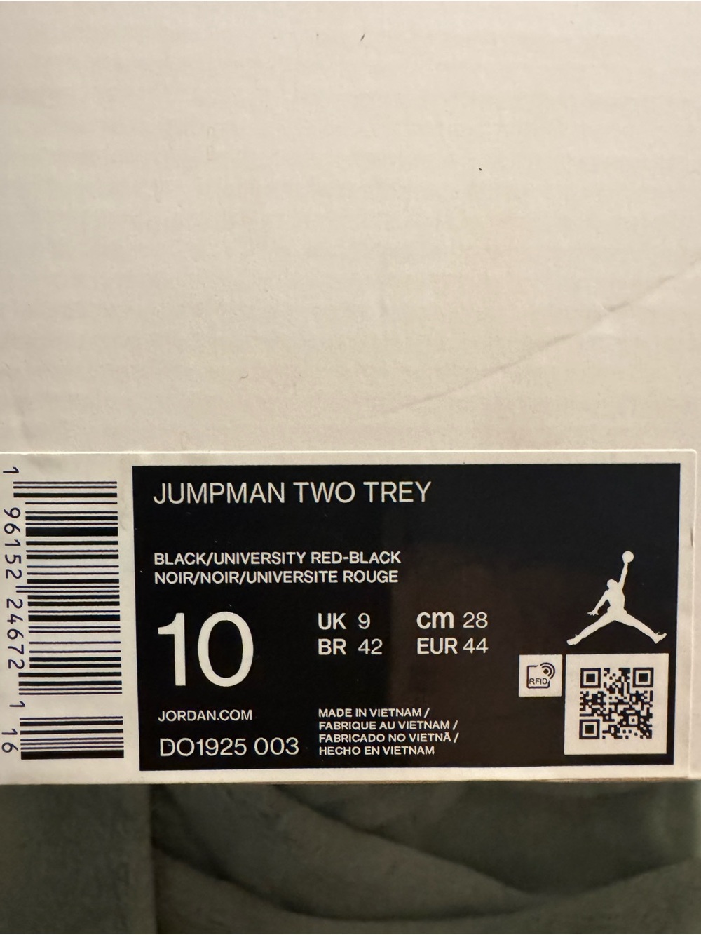 Jordan Jumpman Two Trey Label - Black/Red